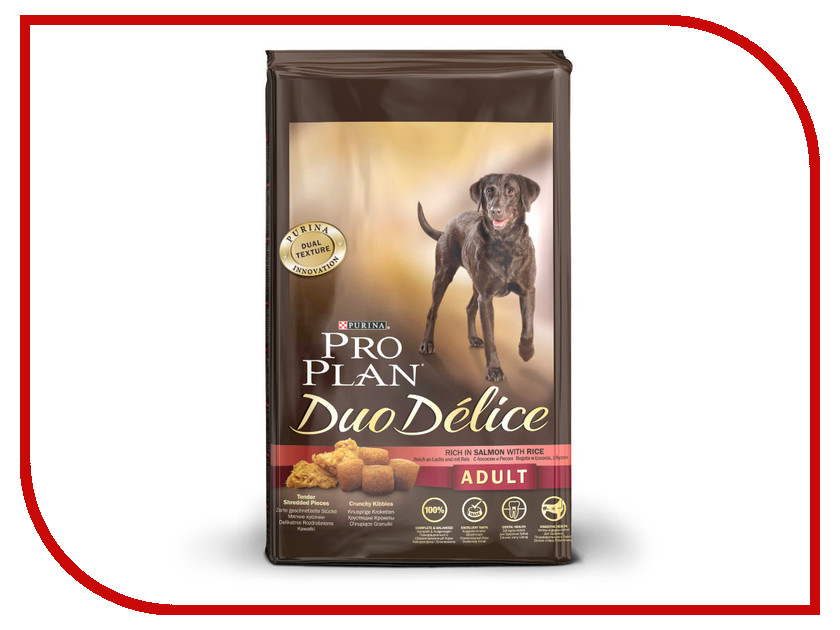 

Корм Pro Plan Duo Delice Adult Лосось с Рисом 2.5kg для собак 53734