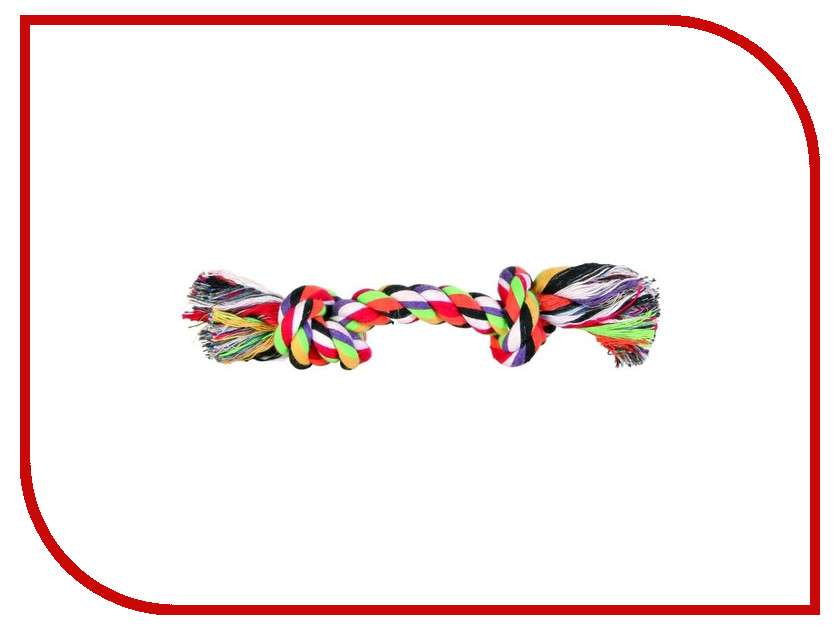 фото Игрушка Трикси Разноцветная верёвка с узлом 15cm 8775