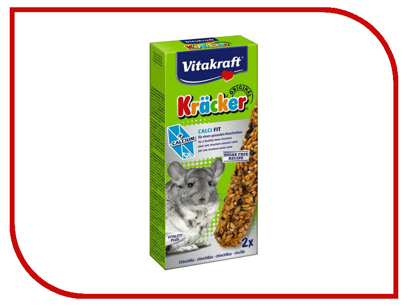 

Vitakraft Крекеры с кальцием 2шт для шиншил 3357