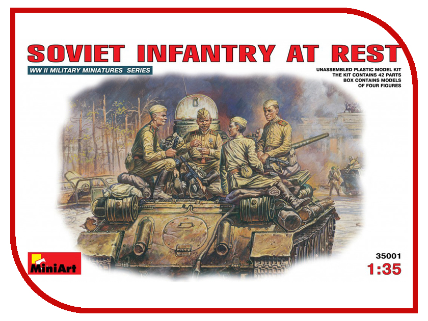 

Сборная модель MiniArt Советская пехота на отдыхе 35001М