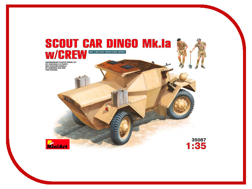 

Сборная модель MiniArt Бронеавтомобиль Динго Мк 1а 35087М