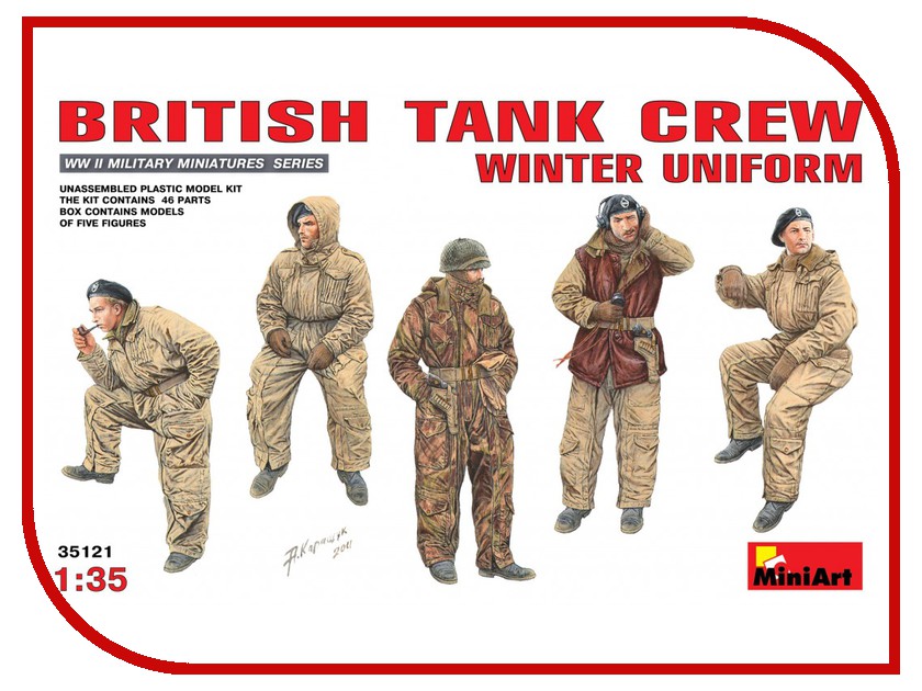 

Сборная модель MiniArt Британский танковый экипаж Зимняя униформа 35121М