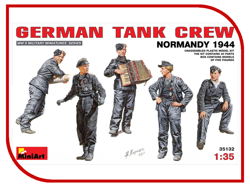 

Сборная модель MiniArt Немецкий Танковый Экипаж Нормандия 1944 35132М
