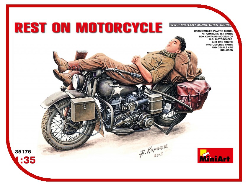 

Сборная модель MiniArt Мотоциклист на Отдыхе 35176М