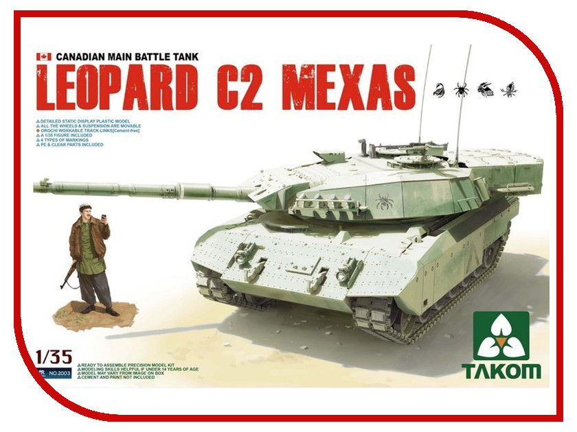 

Сборная модель Takom Танк Leopard C2 MEXAS 2003