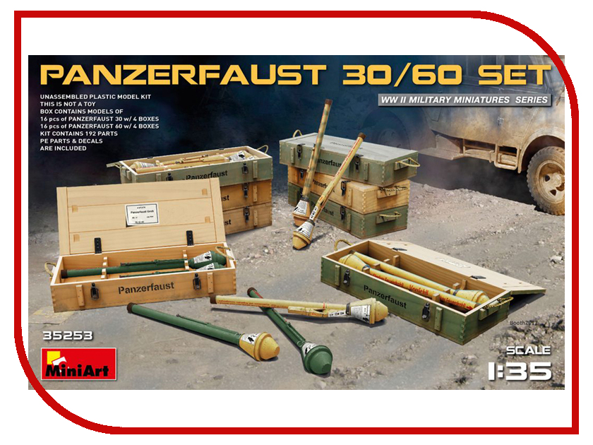 фото Сборная модель MiniArt Набор патронов Panzerfaust 30/60 35253М