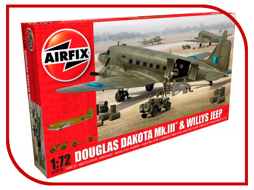 

Сборная модель AIRFIX Douglas Dakota Mkiii With Willys Jeep A09008