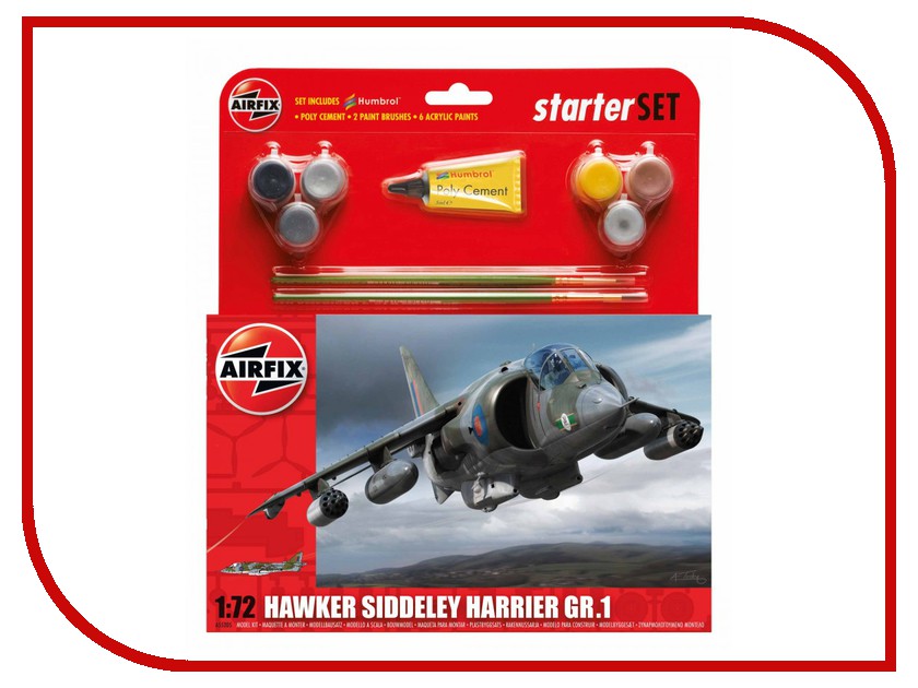 

Сборная модель AIRFIX Hawker Harrier GR1 Starter Set A55205