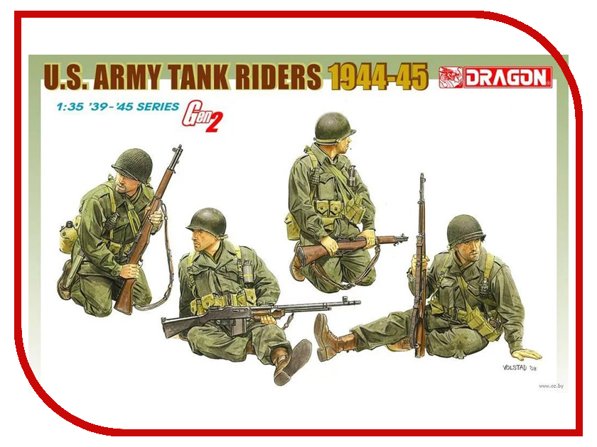 

Сборная модель Dragon Солдаты Us Army Tank Riders 1944-45 6378