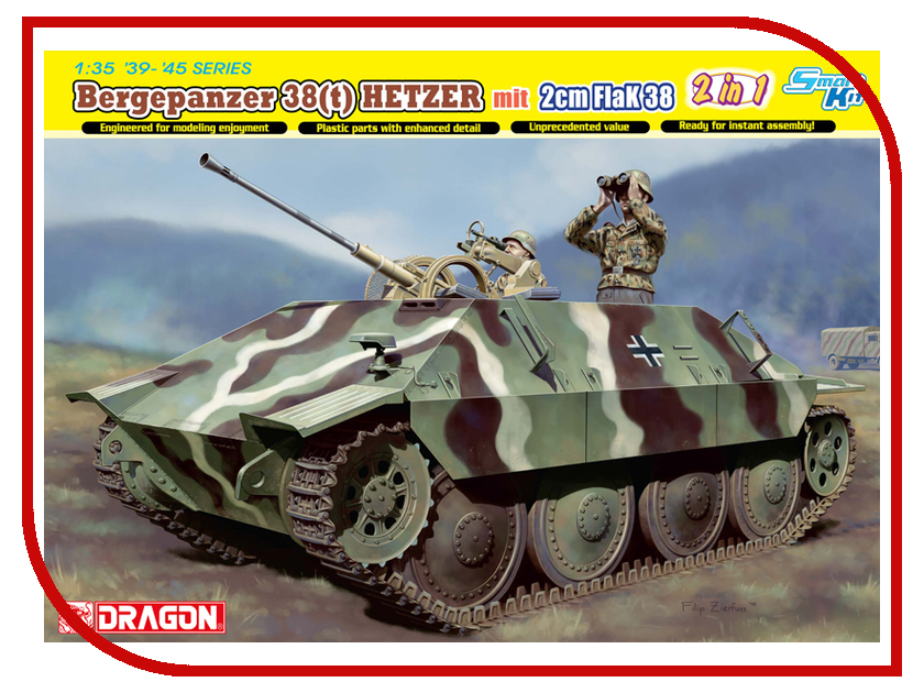 

Сборная модель Dragon Самоходка Jagdpanzer 38 mit 2cm FlaK 38 6399