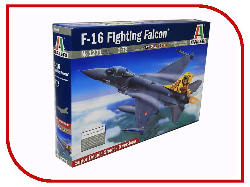 

Сборная модель Italeri Самолет F-16 A/B Fighting Falcon 1271