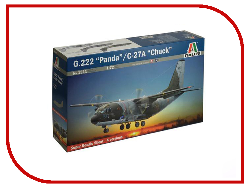 

Сборная модель Italeri Самолет G.222 Panda / C-27 A Chuck 1311