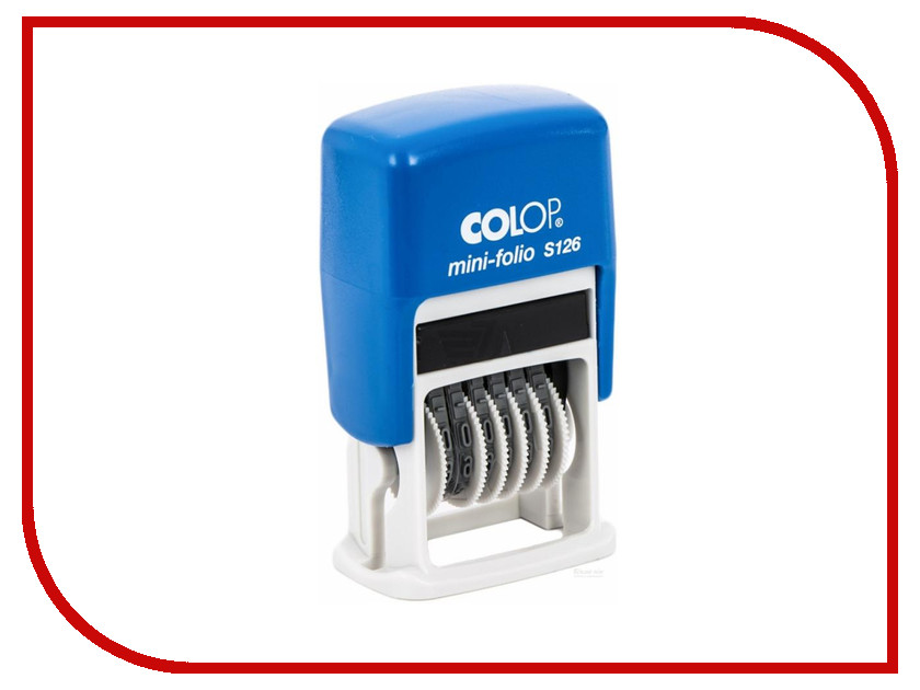 

Нумератор мини Colop S126 6 разрядный 3.8mm 42657
