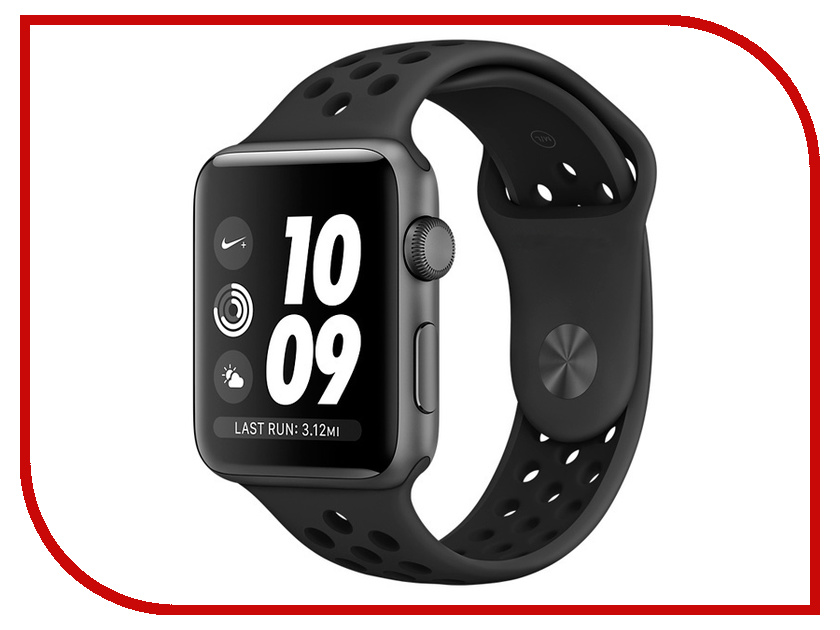 фото Умные часы APPLE Watch Nike+ Series 3 42mm Grey Space with Anthracite/Black Sport Band MQL42RU/A