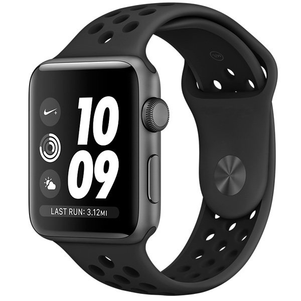 фото Умные часы APPLE Watch Series 3 Nike+ 42mm Grey Space with Anthracite/Black Sport Band MQL42RU/A