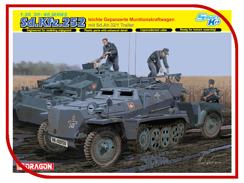 

Сборная модель Dragon Sd.Kfz.252 mit Sd.Ah.32/1 6718