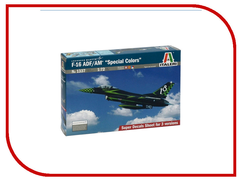 

Сборная модель Italeri Самолет F-16 ADF/AM Special Color 1337