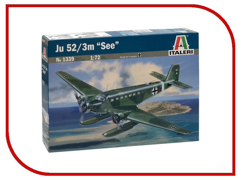 

Сборная модель Italeri Самолет JU-52/3m See 1339