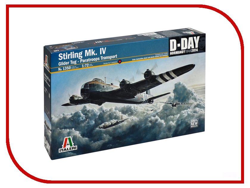 

Сборная модель Italeri Самолет Stirling Mk.IV 1350