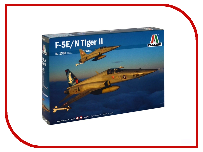 

Сборная модель Italeri Самолет F-5 E/N Tiger II Suisse Special Colors 1363