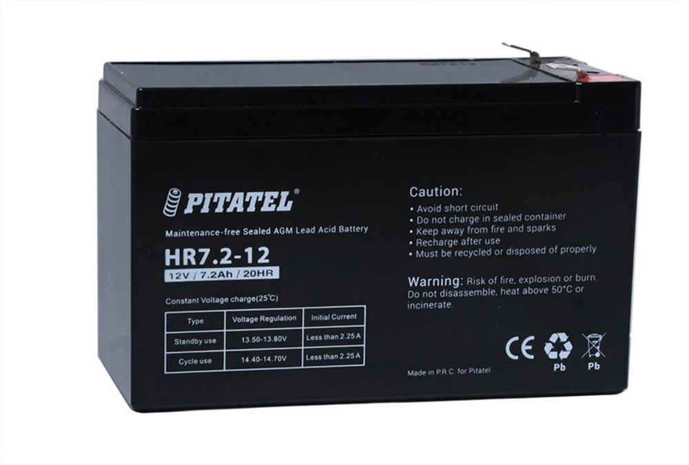 

Аккумулятор для ИБП Pitatel HR7.2-12 12V 7.2Ah, HR7.2-12