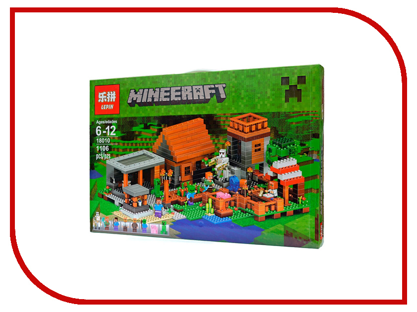 

Конструктор Lepin Mineeraft Деревня 1106 дет. 18010