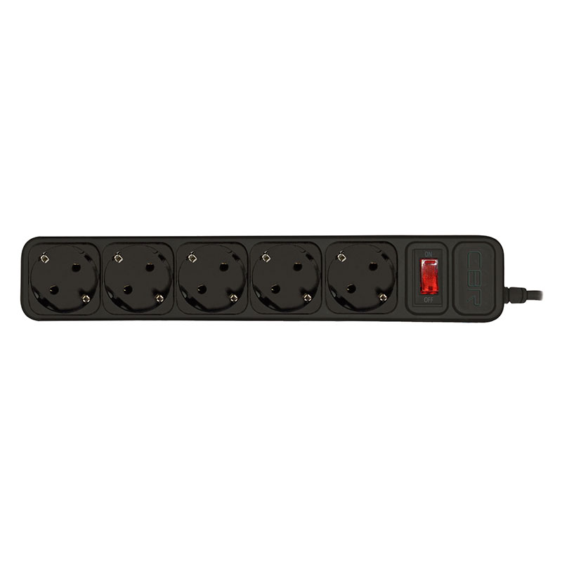 фото Сетевой фильтр cbr 5 sockets 1.8m csf 2500-1.8 black cb