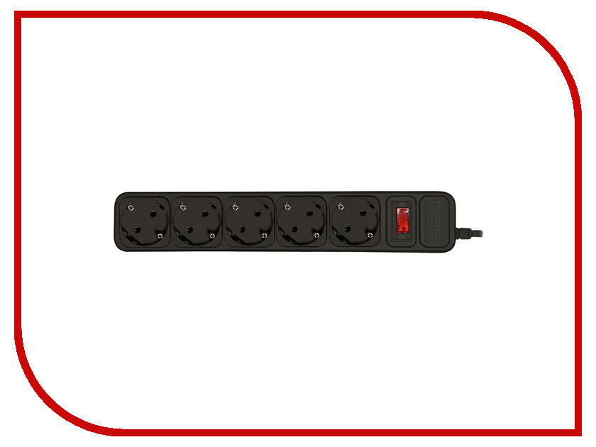 

Сетевой фильтр CBR 5 Sockets 3m CSF 2500-3 Black CB