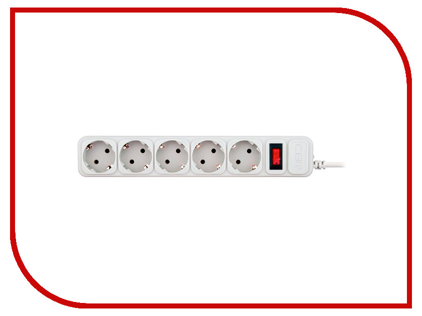 

Сетевой фильтр CBR 5 Sockets 3m CSF 2500-3 White PC