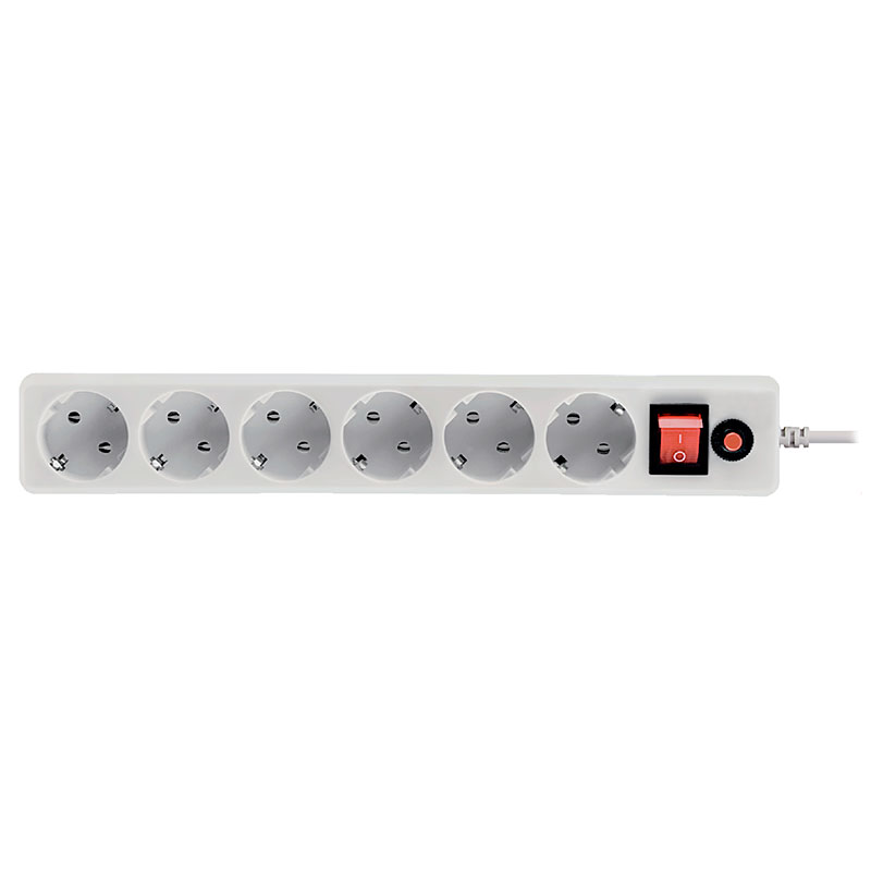 

Сетевой фильтр CBR 6 Sockets 3m CSF 2600-3 White PC, CSF 2600-3