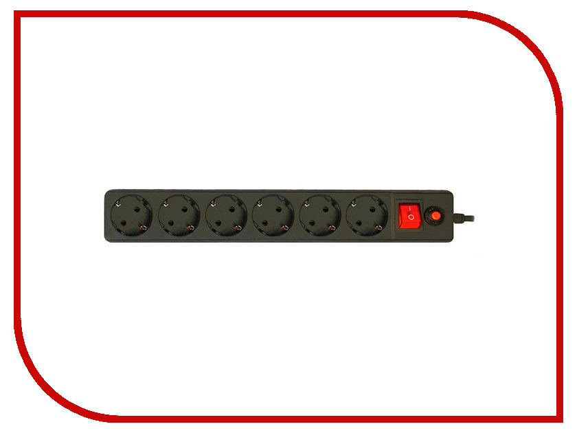 

Сетевой фильтр CBR 6 Sockets 5m CSF 2600-5 Black PC