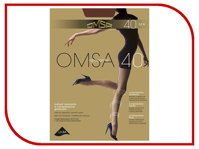 

Колготки OMSA размер 6XXL плотность 40 Den Daino