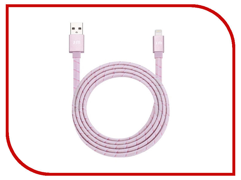

Аксессуар Just Mobile USB - Lightning 1.2m Pink DC-268BRG