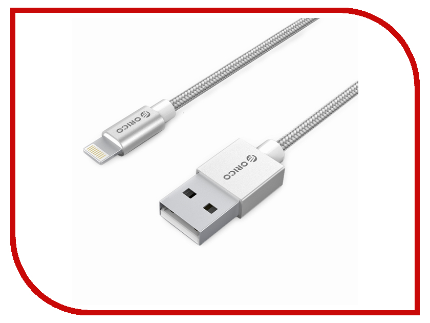 фото Аксессуар Orico USB -Lightning 1m Silver IDC-10-SV