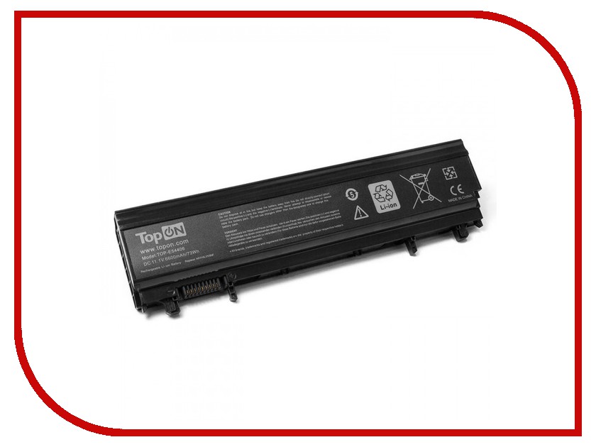 фото Аккумулятор TopON TOP-E54406 11.1V 6600mAh для Dell Latitude E5540/E5440 Series