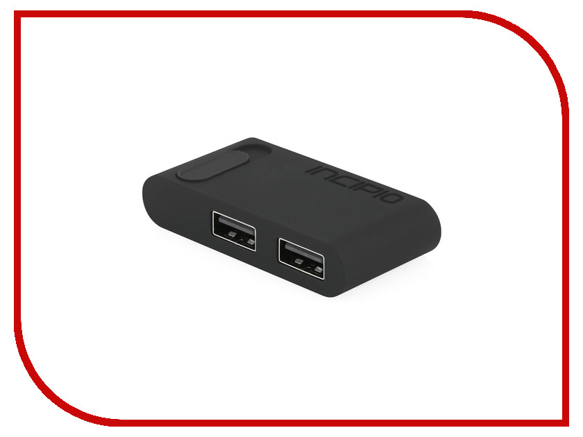 

Аксессуар Incipio USB Type-C - 2xUSB Black PW-263-BLK