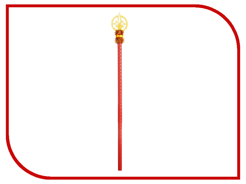 фото Новогодний сувенир СИМА-ЛЕНД Посох Деда Мороза Звезда в кольце Red-Gold 1597779