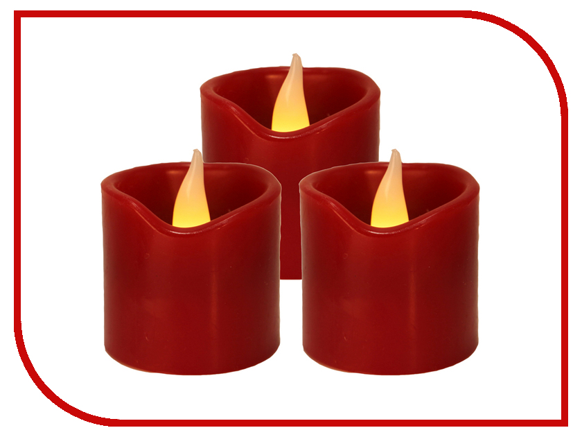 

Светодиодная свеча Star Trading LED 3шт Red 067-37