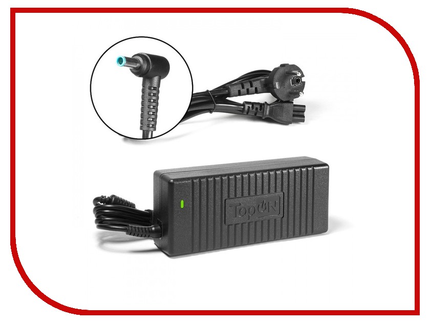 фото Блок питания TopON TOP-HP120 19.5V 6.15A (4.5x3.0mm) 120W для HP Envy 15/17 / Dell XPS 15 / ASUS UX501 / ROG G501 / MSI CX62 Series