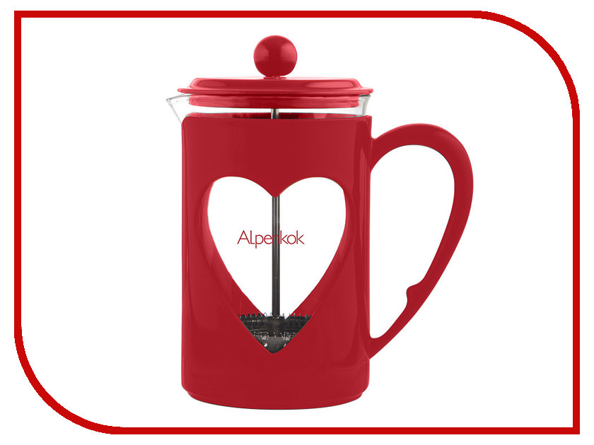 

Френч-пресс Alpenkok 800ml АК-710/80 Red