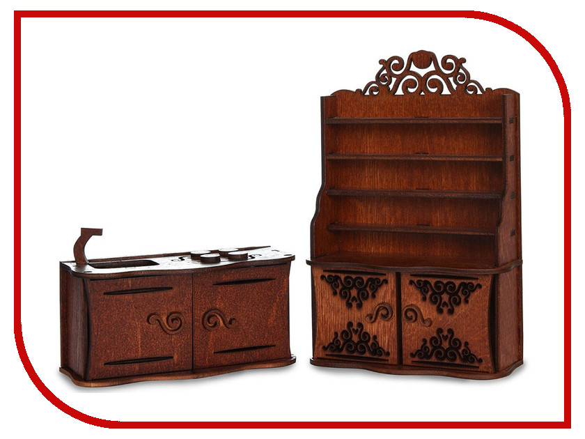 

Игра ЯиГрушка Кухня для кукольного домика Brown 59414