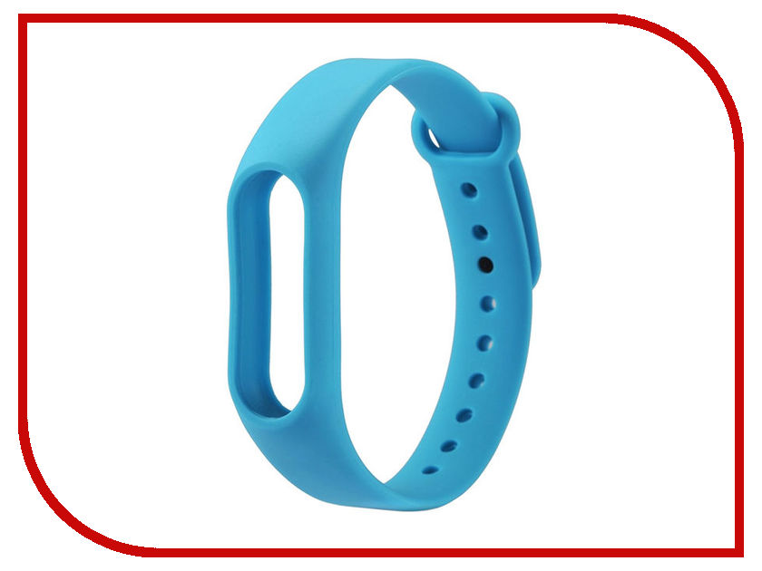 фото Aксессуар Ремешок Red Line for Xiaomi Mi Band 2 Silicone Light Blue УТ000013458