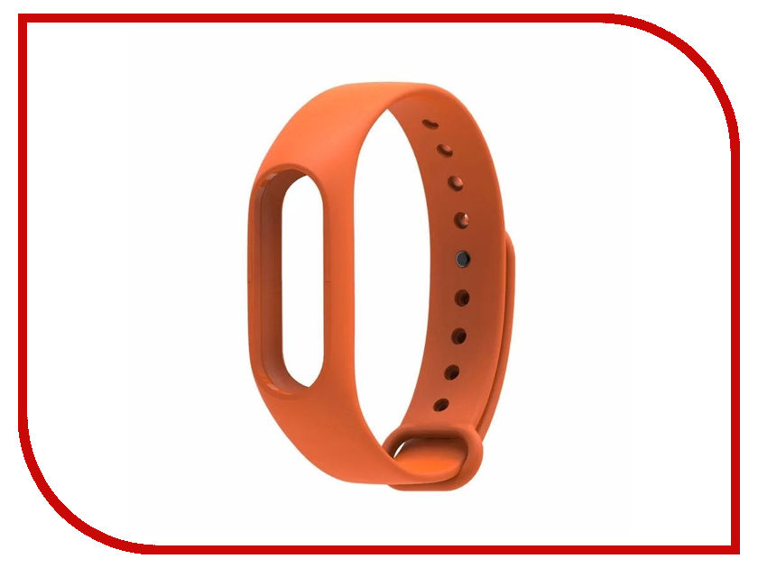 фото Aксессуар Ремешок Red Line for Xiaomi Mi Band 2 Silicone Orange УТ000013462