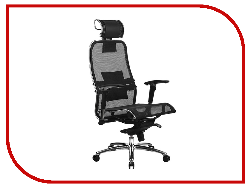 фото Компьютерное кресло Метта Samurai S-3.02 / S-3.03 Black с 3D подголовником
