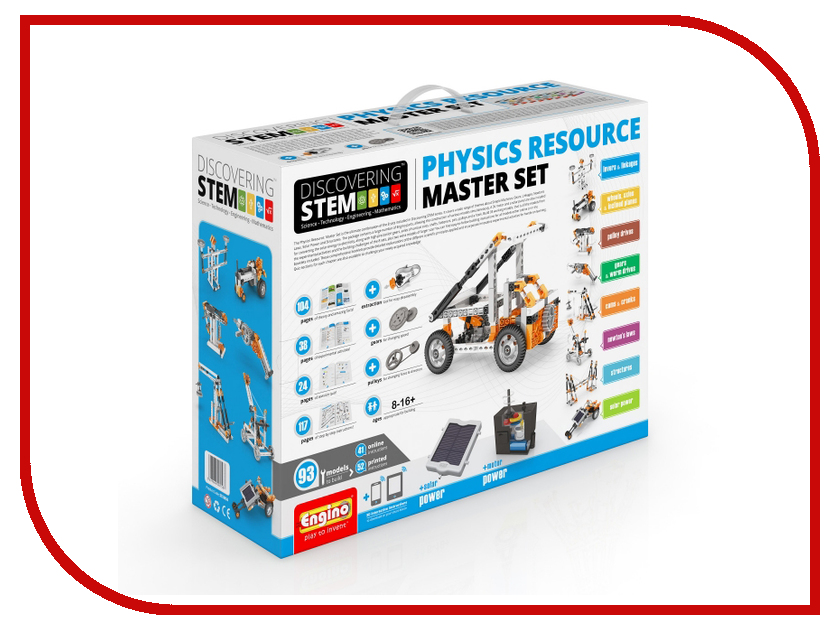 

Конструктор Engino Discovering Stem STEM50 Physics Resource Master Set, STEM50