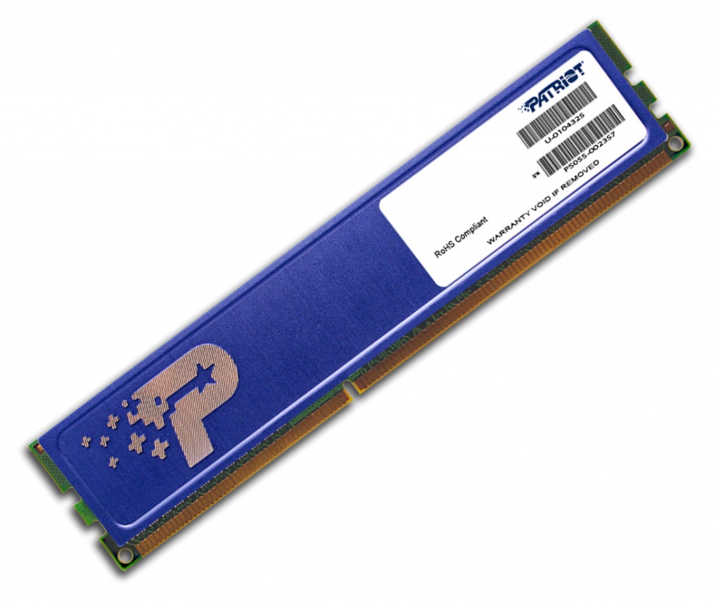 

Модуль памяти Patriot Memory DDR3 DIMM 1333Mhz PC3-10600 CL9 - 4Gb PSD34G13332H, PSD34G13332H