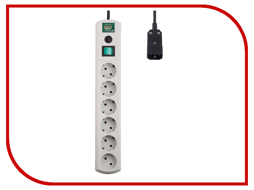 

Сетевой фильтр Most RG-U 6 Sockets 3m White