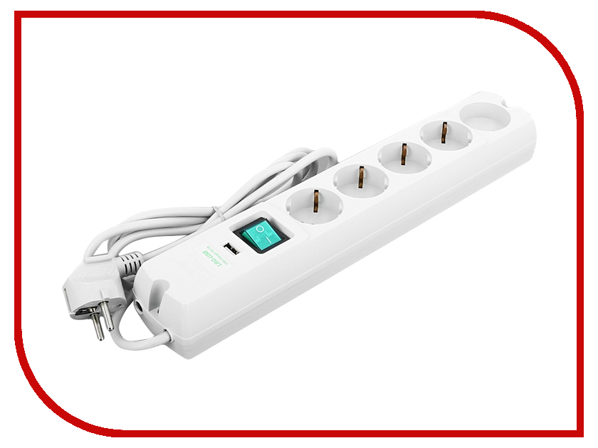 

Сетевой фильтр Most LRG-USB 5 Sockets 1.7m White