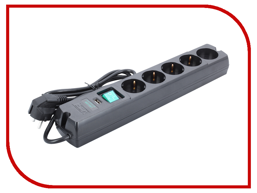 

Сетевой фильтр Most LRG-USB 5 Sockets 1.7m Black