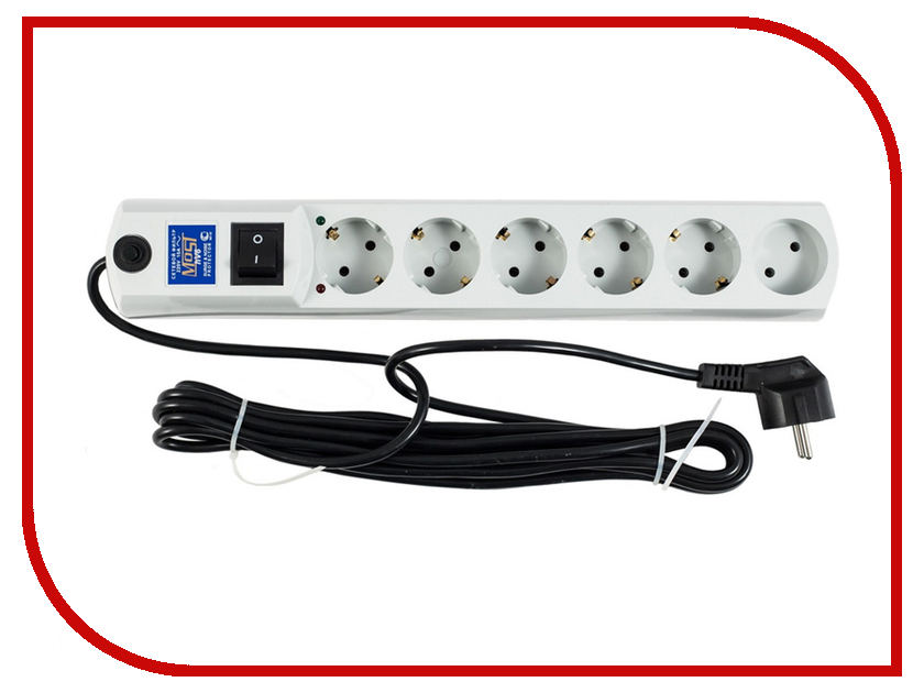 

Сетевой фильтр Most HV6 6 Sockets 5m White